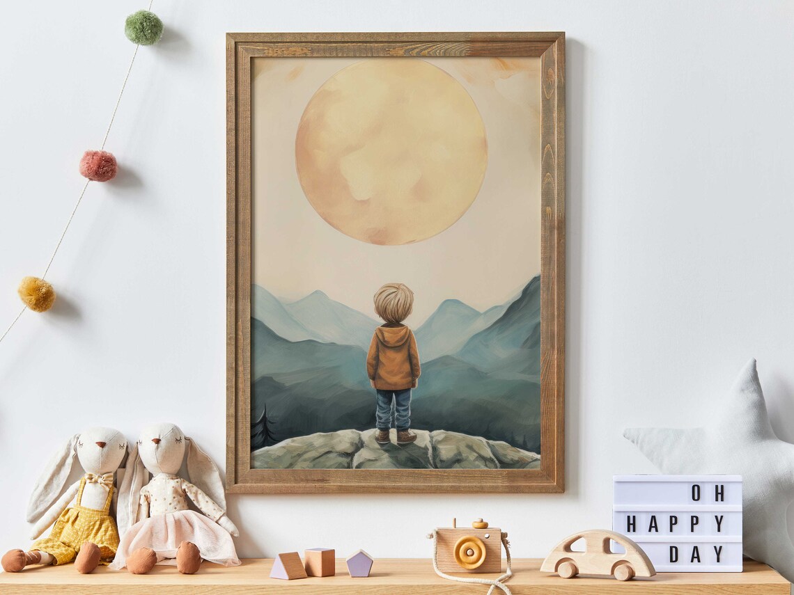 Adventure Toddler Decor Vintage Nursery Art Print