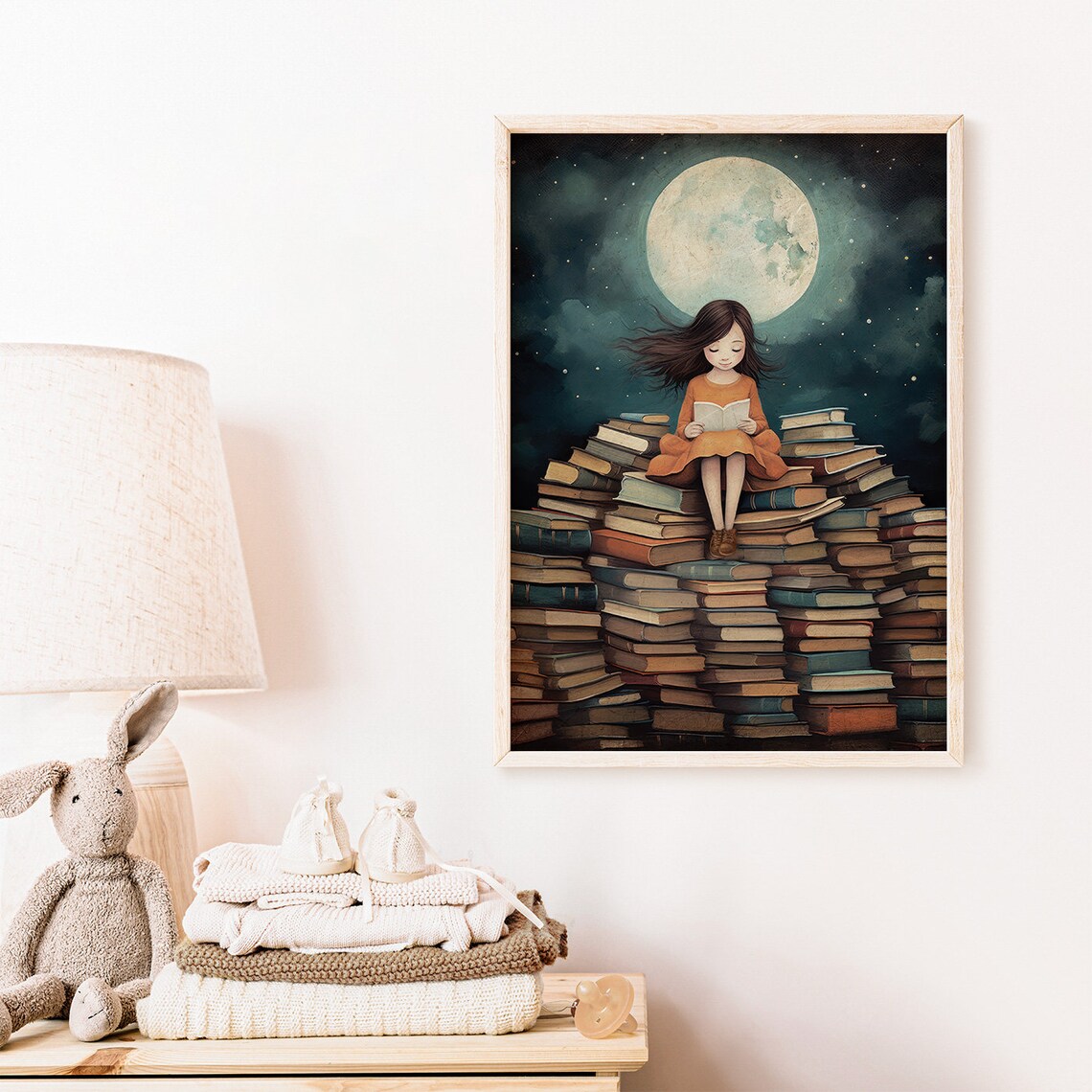 Read Decor Book Wall Art, Girls Room Study Art Print - Image 2
