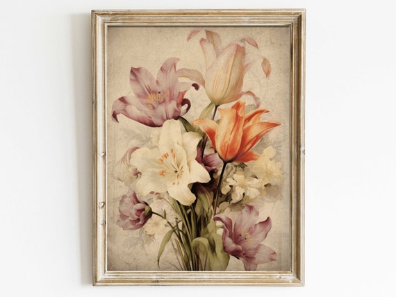 Lillys Vintage Botanical Art Print
