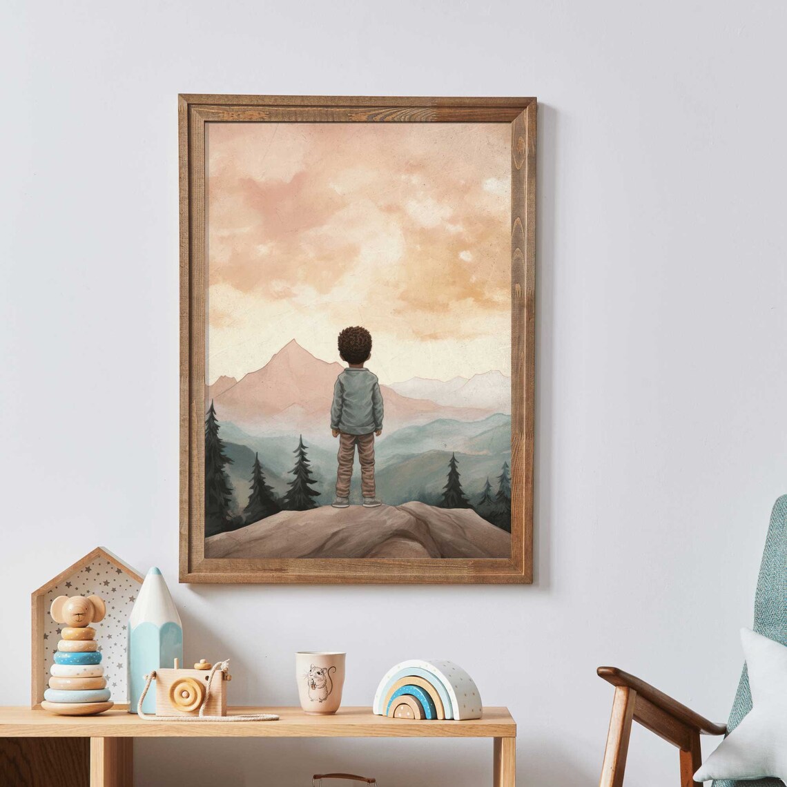 Adventure Mountain Nursery Art, Boys Room Decor - Image 2