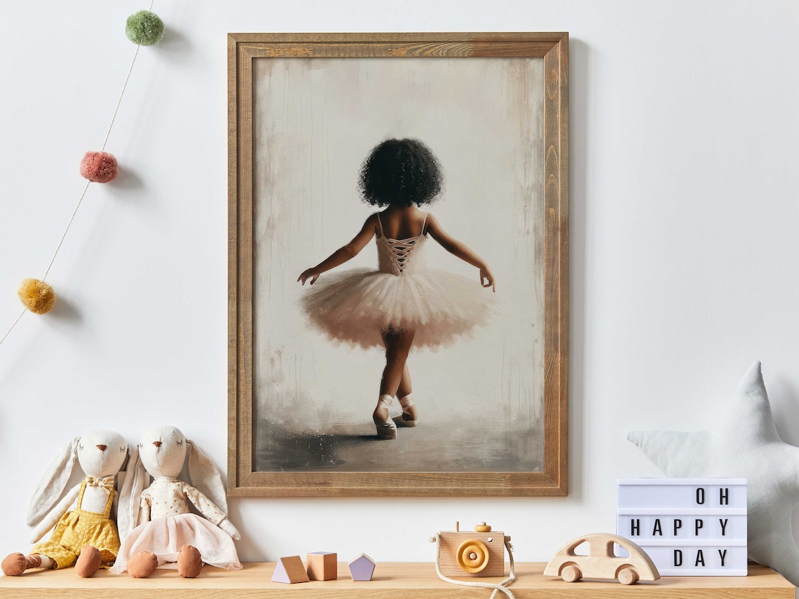 Ballet Nursery Art Print for Girls' Rooms
