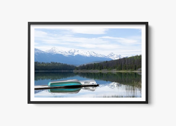 Bow Lake, Banff National Park Nature Art Print
