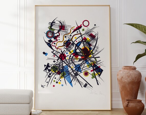 Wassily Kandinsky Abstract Line Art Colourful Modern Gallery Poster