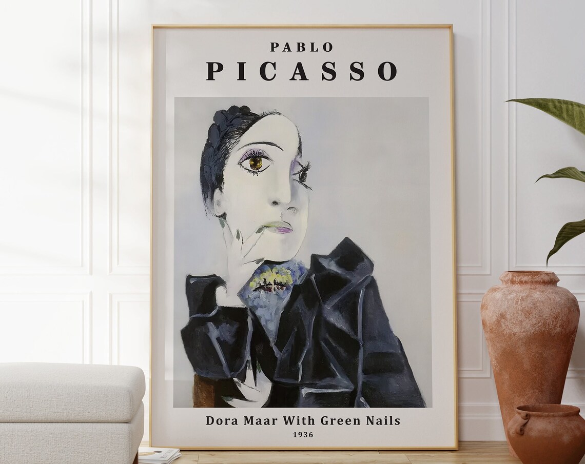Pablo Picasso Dora Maar Portrait, Cubist Art Print