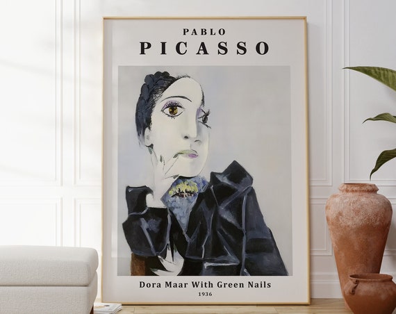 Pablo Picasso Dora Maar Portrait, Cubist Art Print