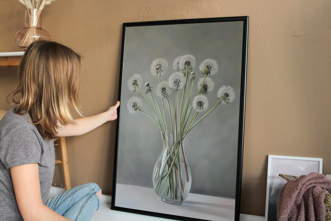 Dandelion Vintage Print, Floral Wall Art - Image 6