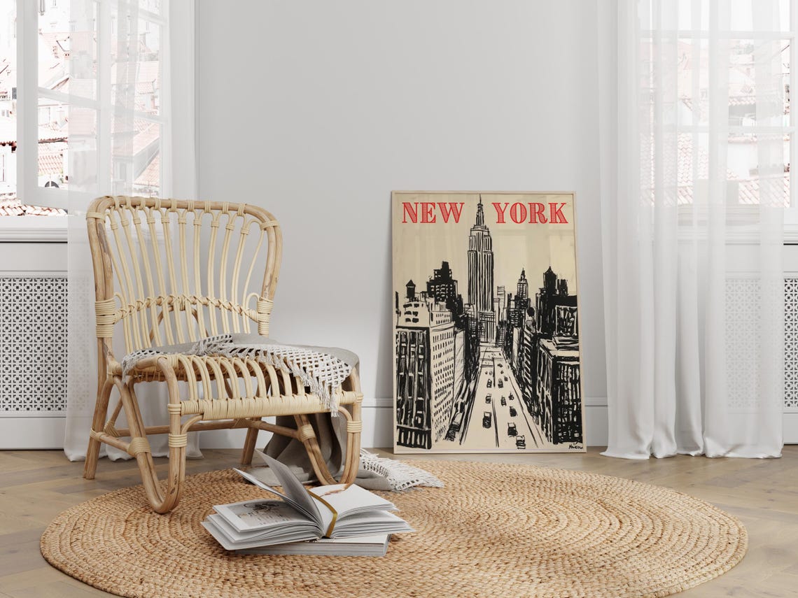 New York Minimalist City Art Print - Image 3