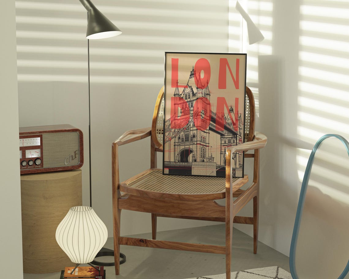 London Tower Contemporary Travel Poster - Image 3