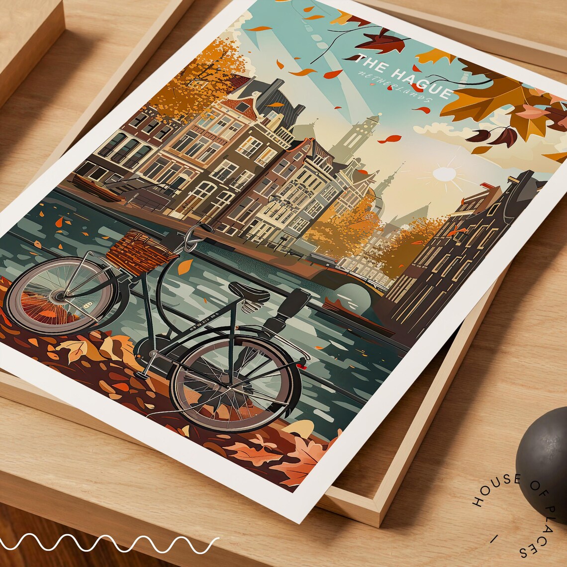 The Hague Netherlands Travel Poster, City Print - Image 3