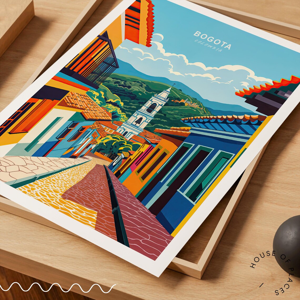 Bogota Colombia Travel Poster, City Wall Art - Image 3
