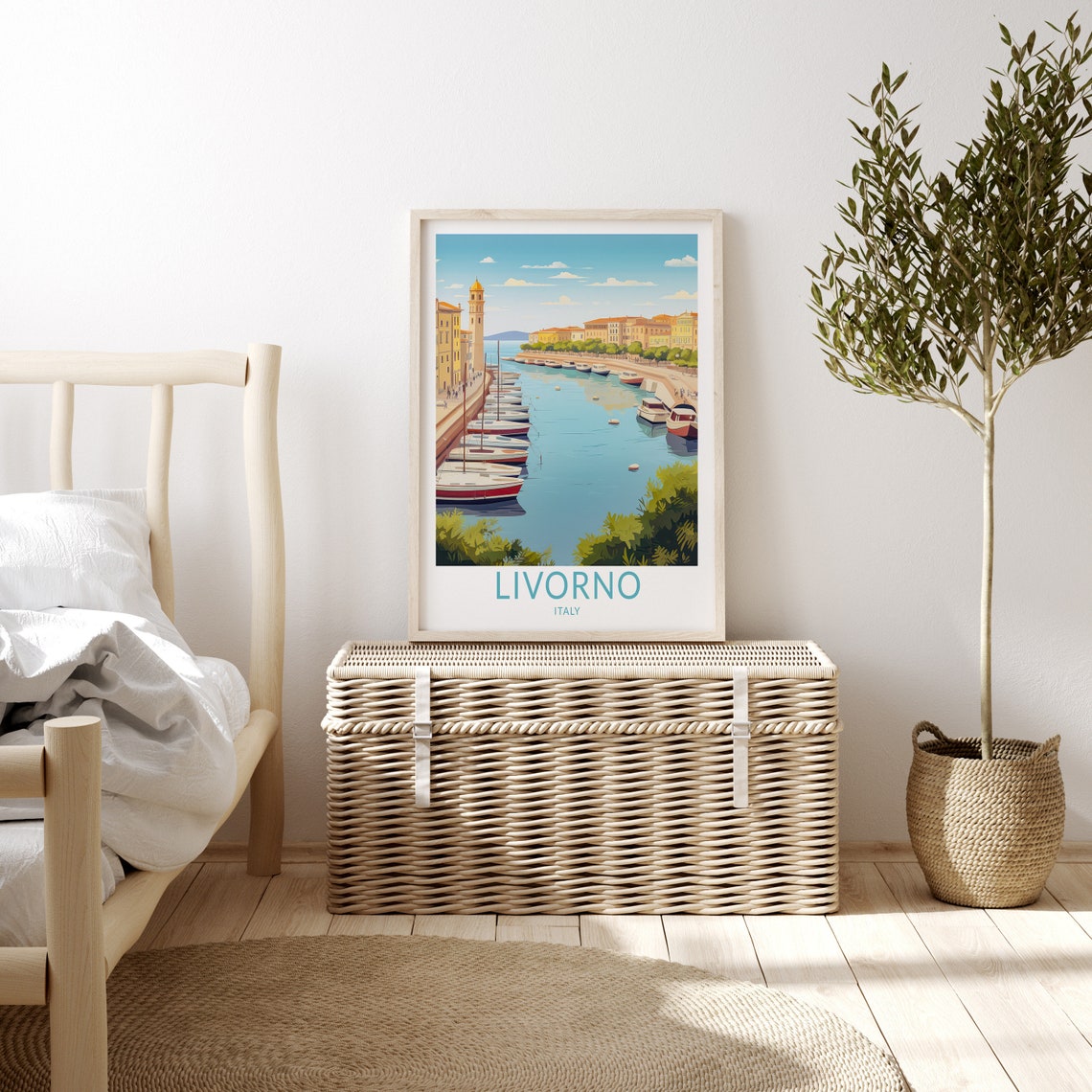 Livorno Italy Travel Print Livorno Travel Art Wall Decor Home Decor Wall Art City Travel Poster Gifts Italy Poster Italy Travel Print - Image 3