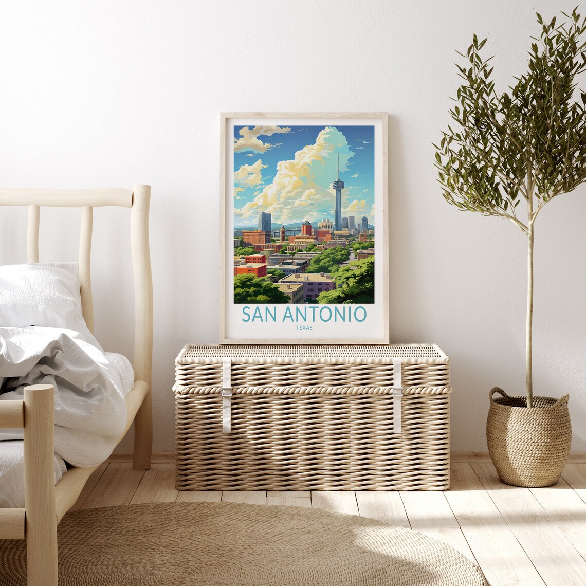 San Antonio Texas Travel Poster, Home Decor - Image 3