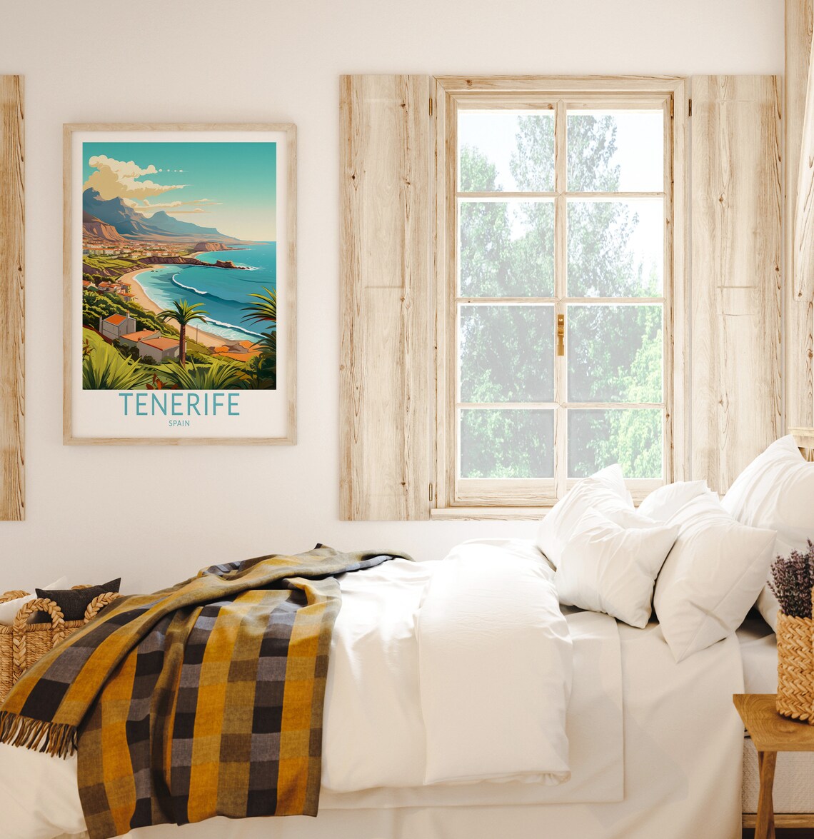Tenerife Spain Travel Poster, Coastal Travel Wall Art - Image 2