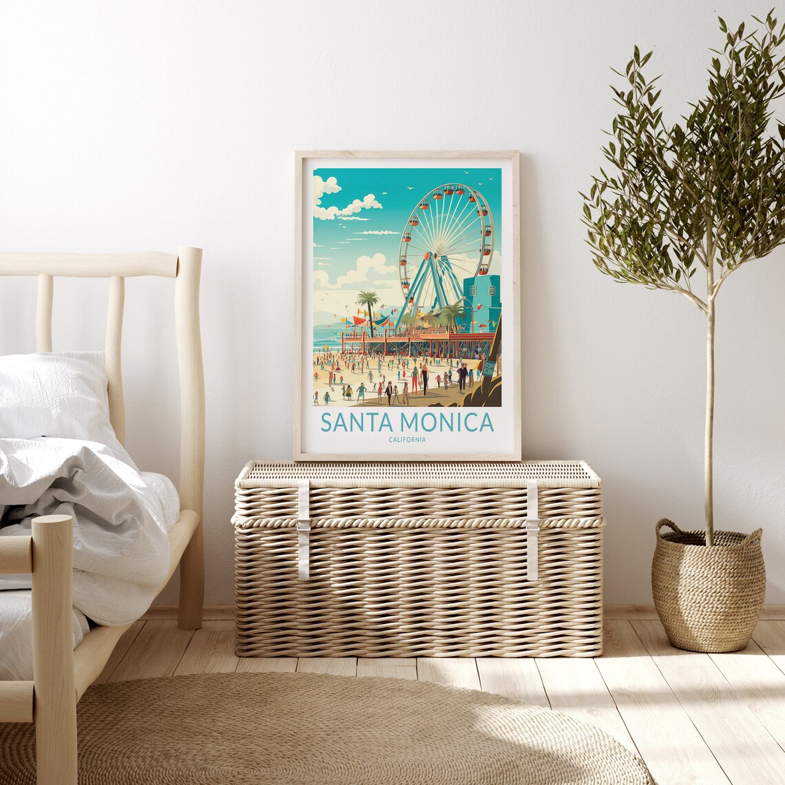 Newport Beach California Minimalist Travel Poster - Image 3