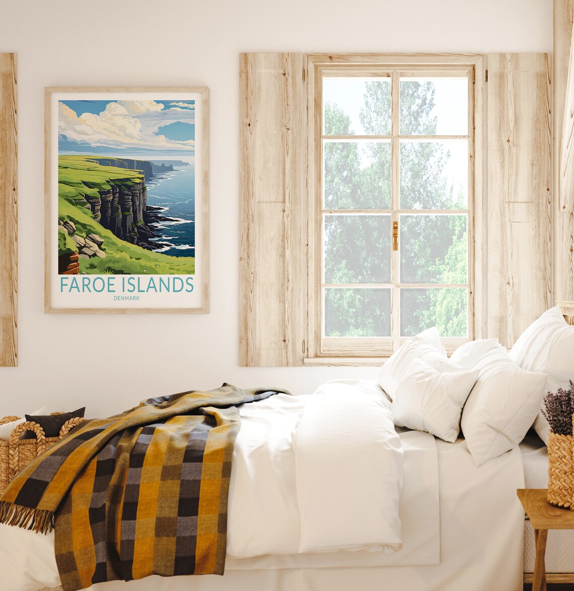 Faroe Islands Travel Poster Wall Art Faroe Islands Poster Faroe Islands Travel Wall Art Faroe Islands Travel Wall Art Poster - Image 2
