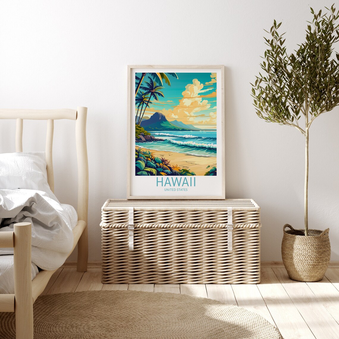 Hawaii Kauai Travel Poster, Coastal Islands Art Print - Image 3