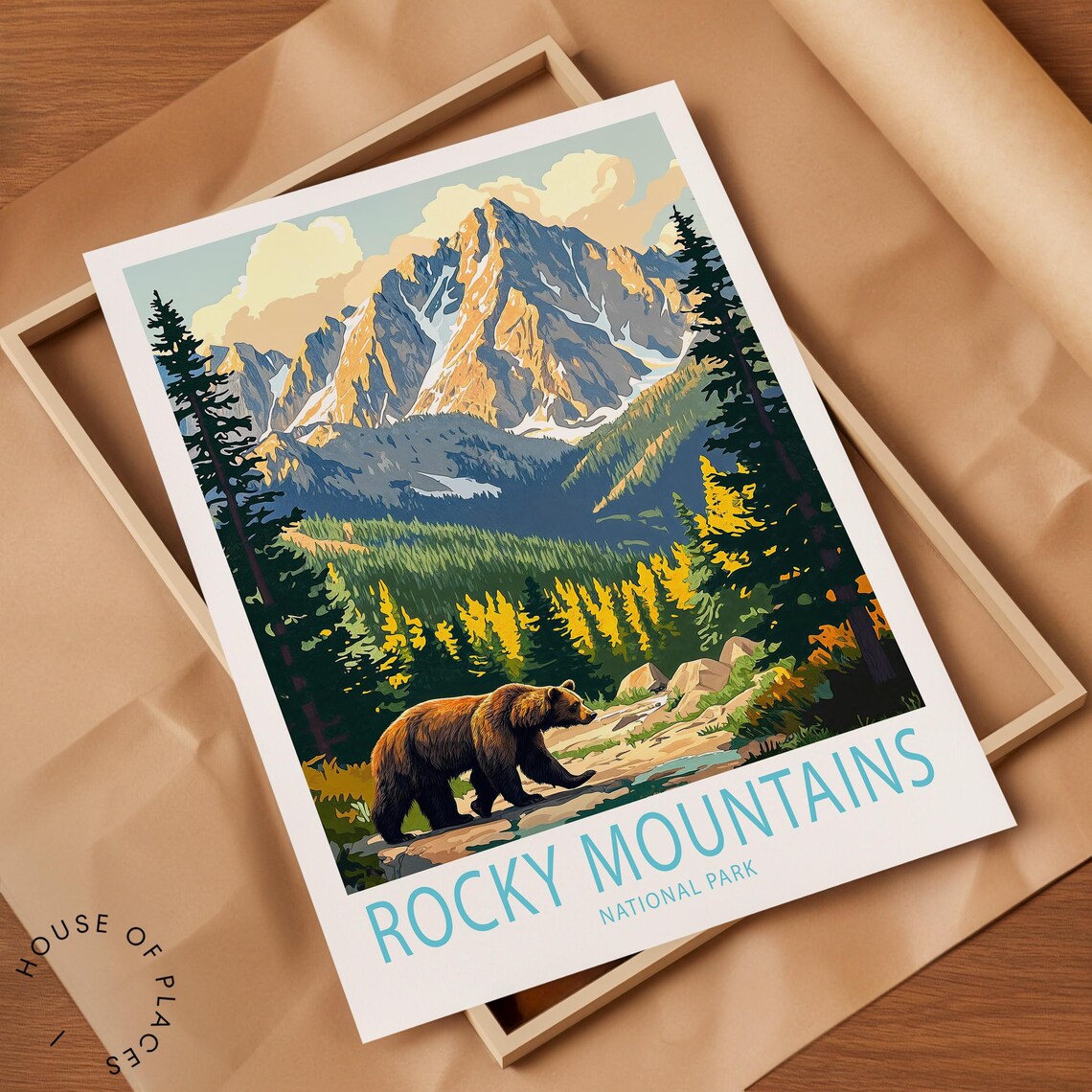 Rocky Mountains National Park Travel Poster - Image 2