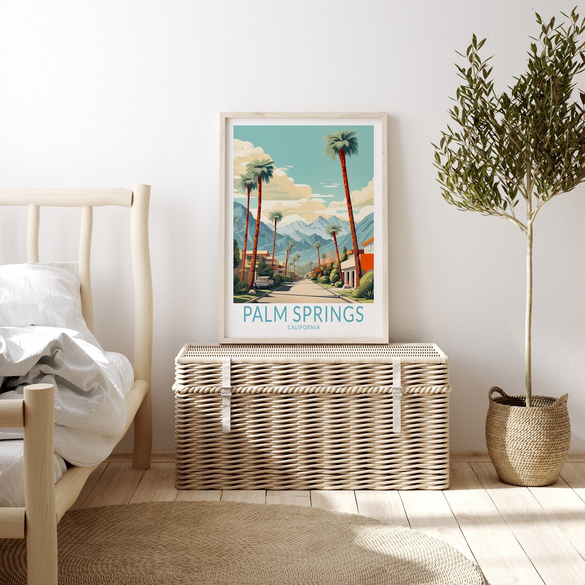 Palm Springs Travel Poster, California City Art Print - Image 3