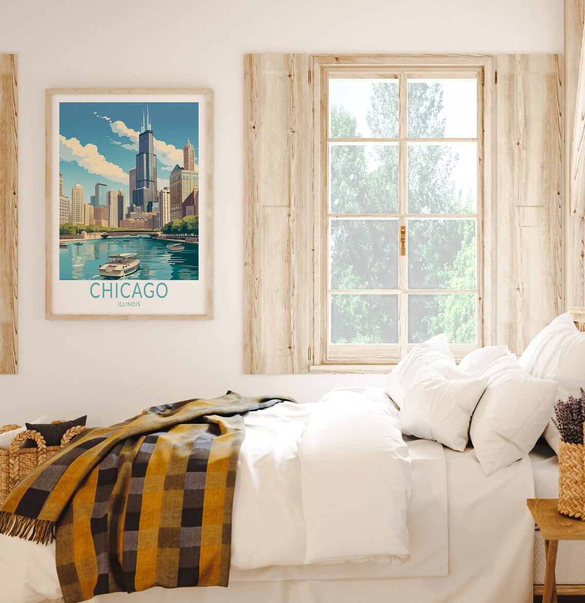 Chicago Travel Poster, Illinois City Wall Art - Image 2