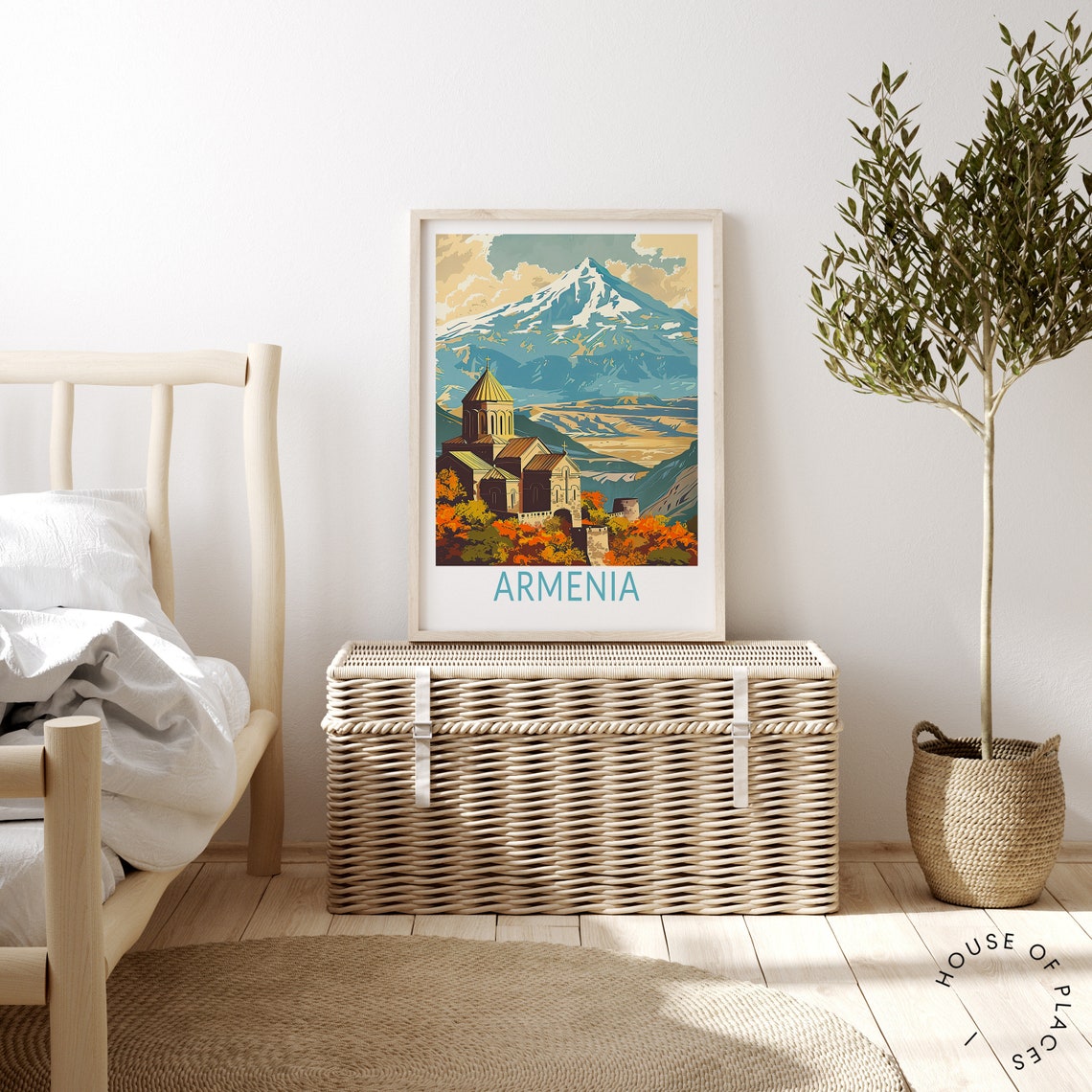 Armenia Travel Poster Asia Armenia Travel Wall Art Armenia Print Custom Travel Poster Asia Gifts Birthday Gifts - Image 3