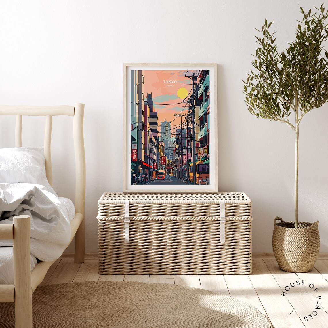 Tokyo Japan City Travel Poster, Japanese Decor - Image 4