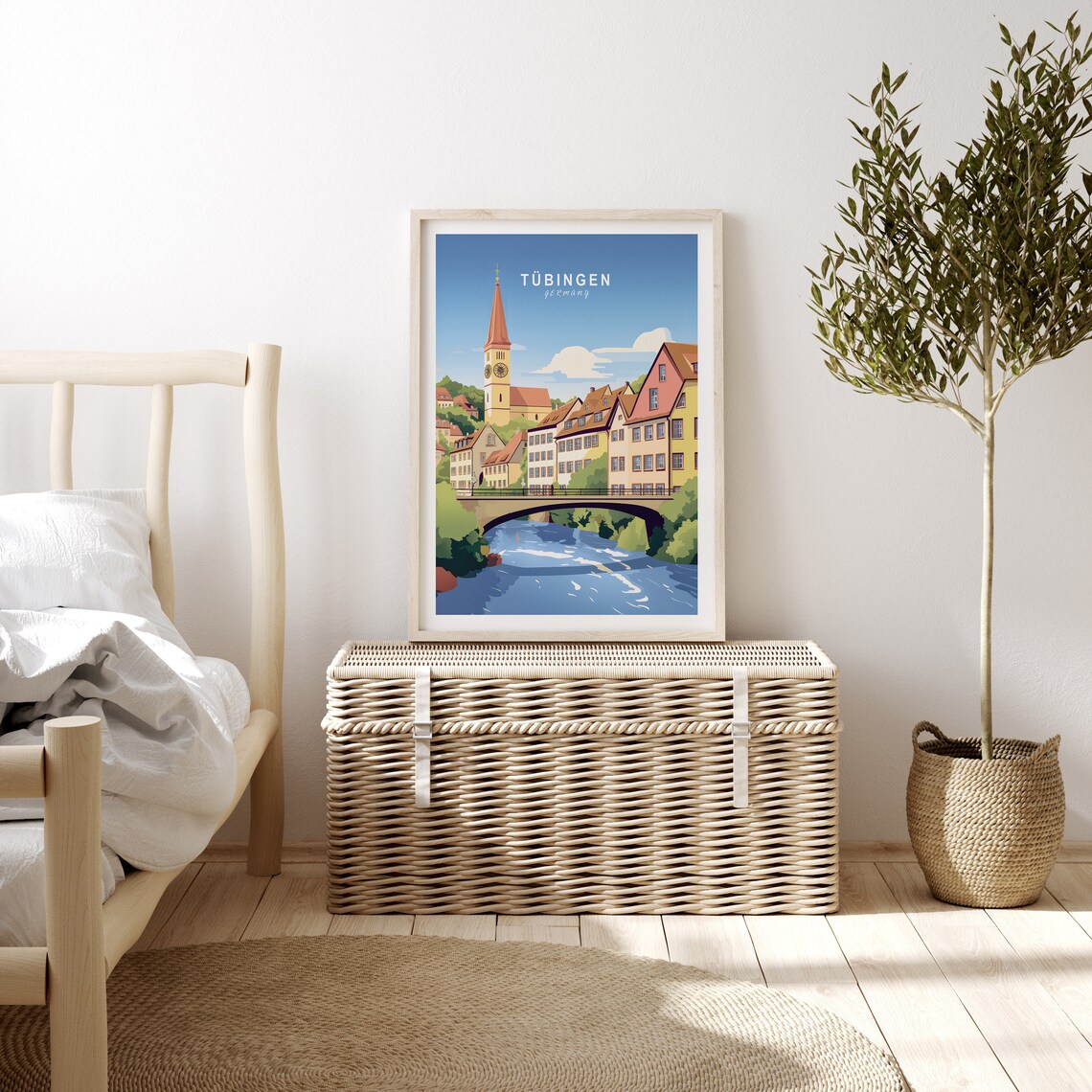 Tübingen Germany Travel Poster, Europe Travel Art Print - Image 3