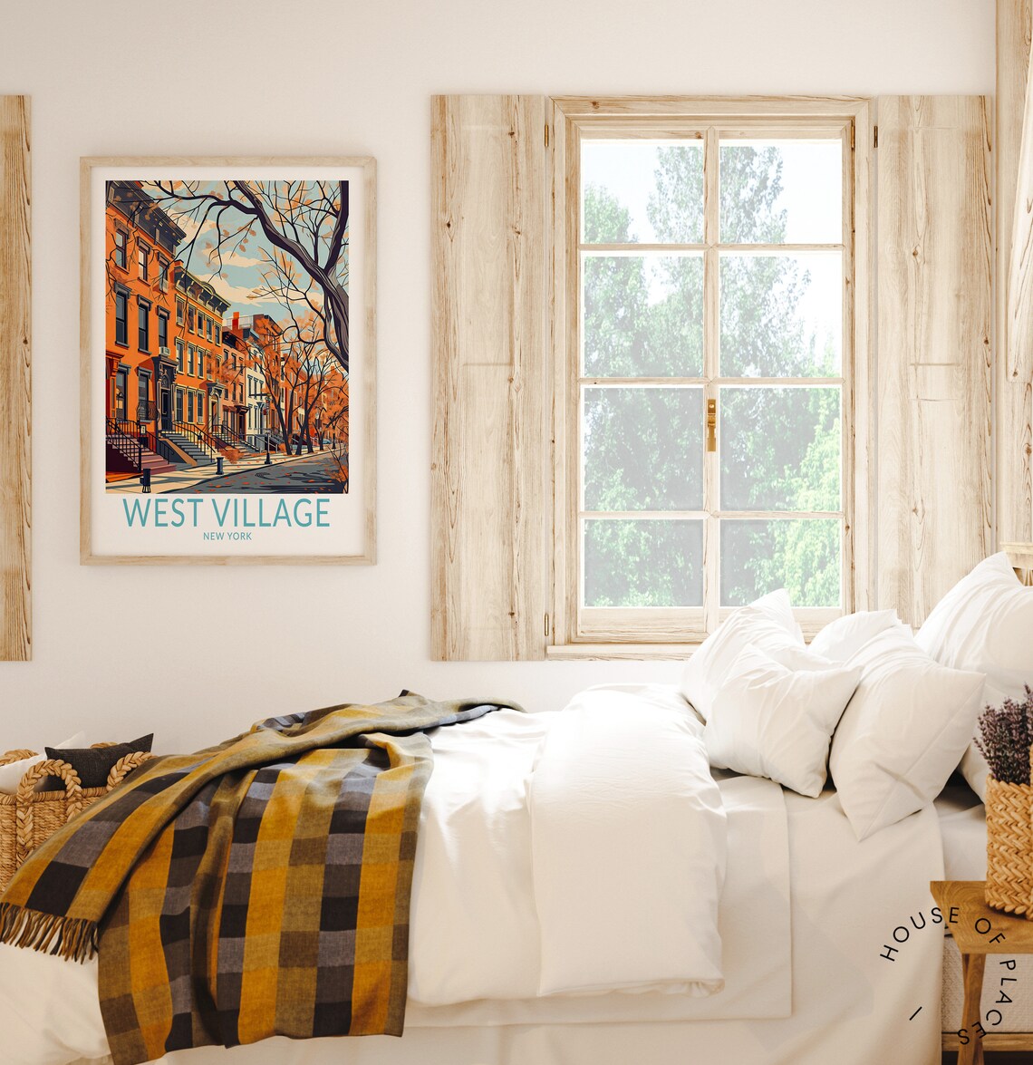 West Village Travel Poster, New York City Art Print - Image 2