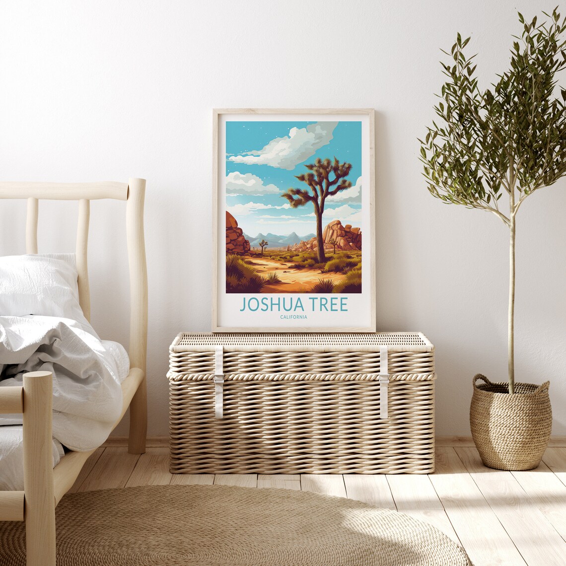 Joshua Tree California Travel Poster, National Park Art - Image 3
