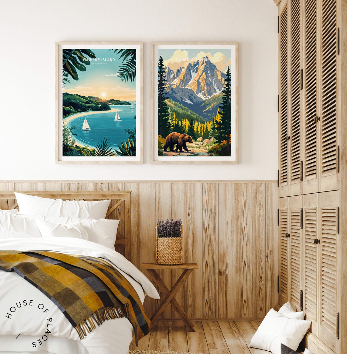Waiheke Island New Zealand Poster Waiheke Island Travel Wall Art New Zealand Print House Worming Gifts Birthday Gifts - Image 2