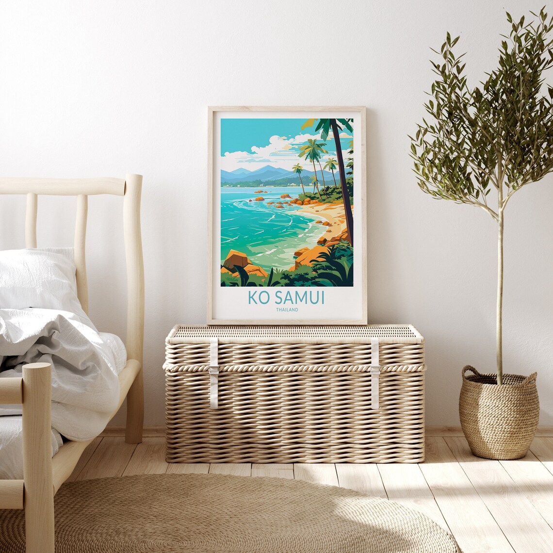 Ko Samui Thailand Travel Poster, Island Wall Art - Image 3