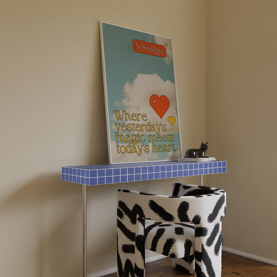 Nostalgia Where Yesterdays Magic Meets Todays Heart Quote Poster - Image 2