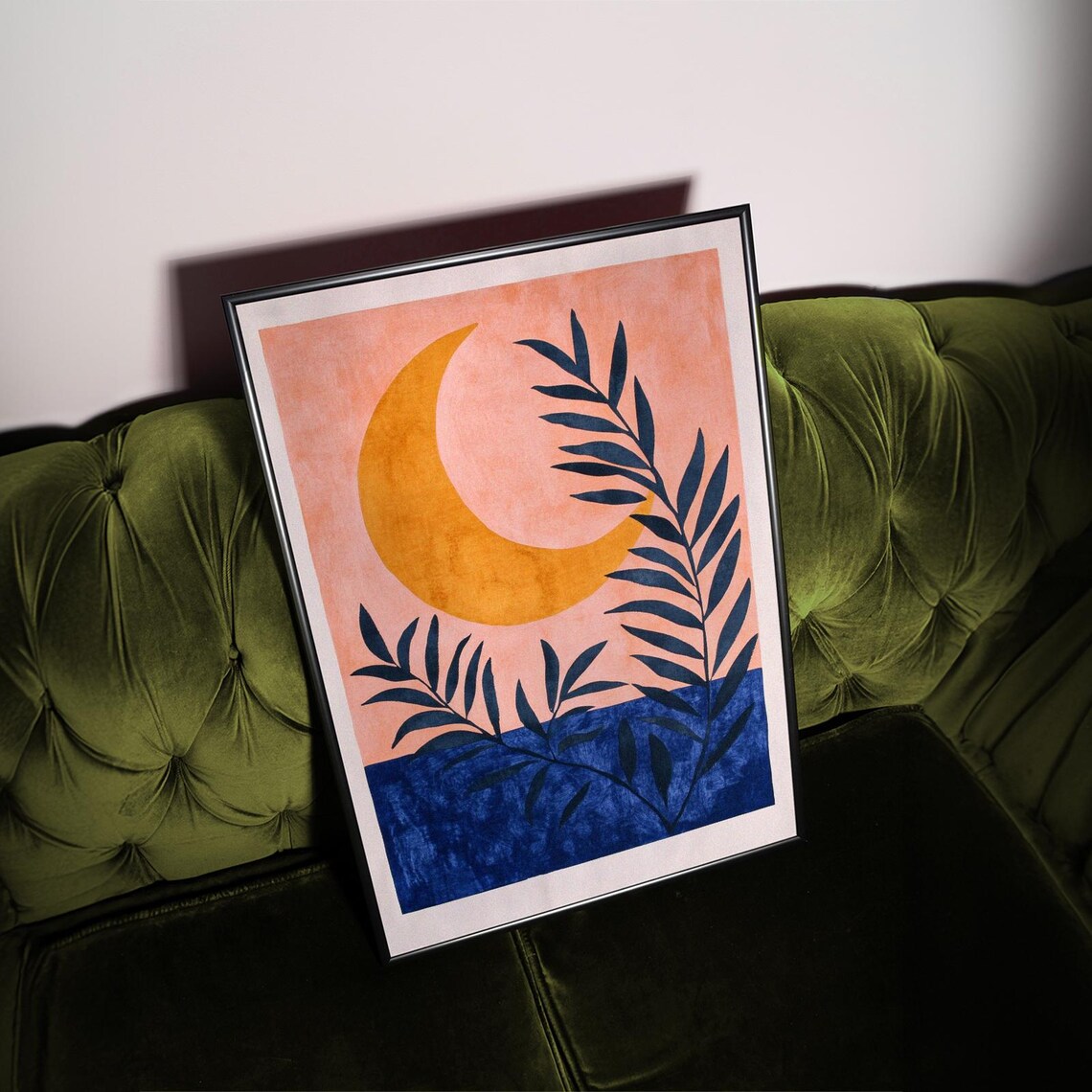 Mid-Century Moon Celestial Abstract Art Print - Image 4
