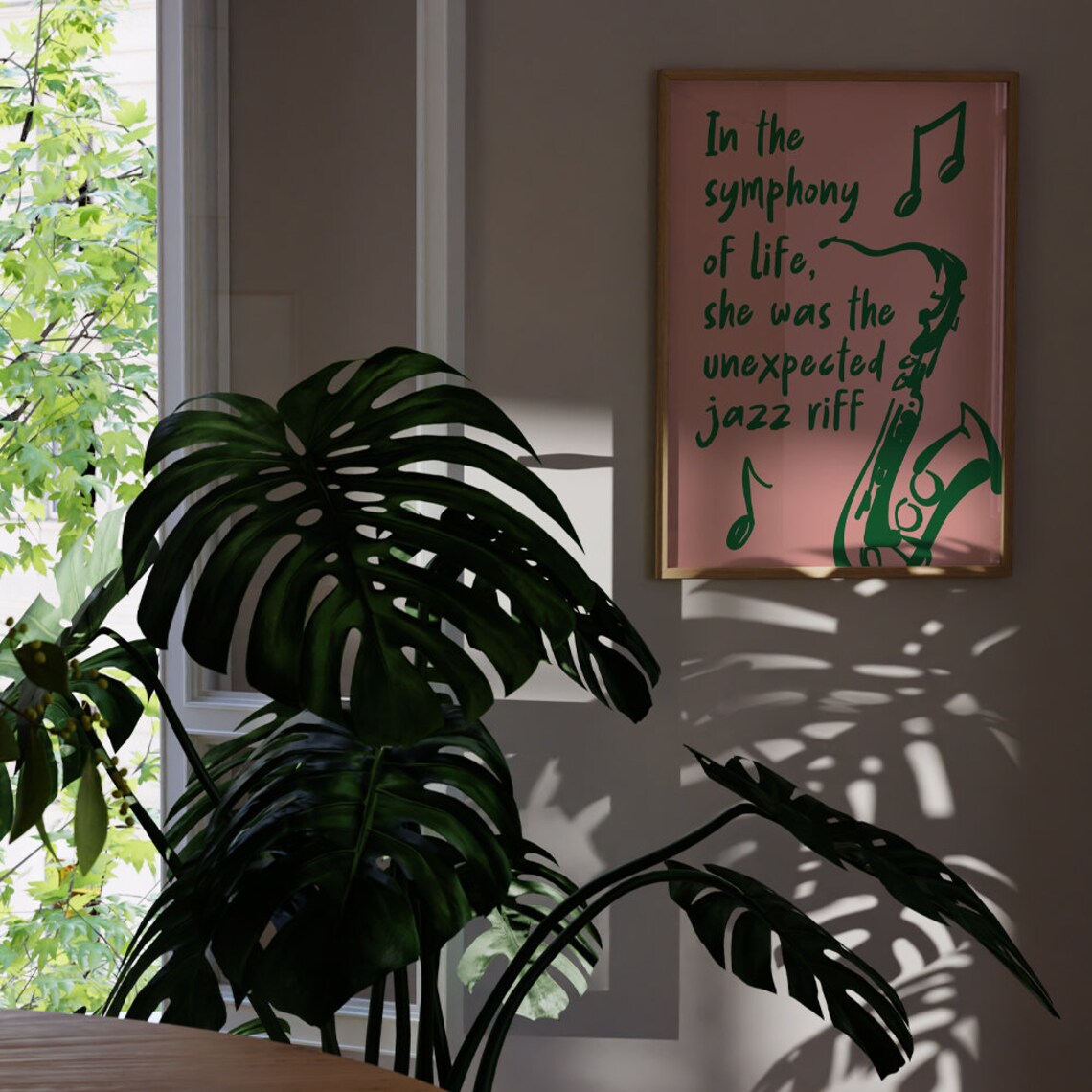 Symphony Of Life Feminine Typography Music Art Print - Image 2