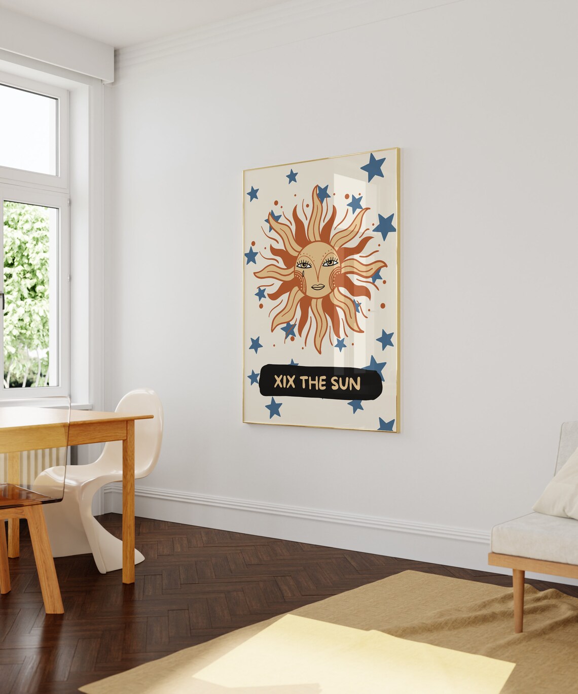 XIX The Sun Tarot Card, Boho Celestial Art Print - Image 3