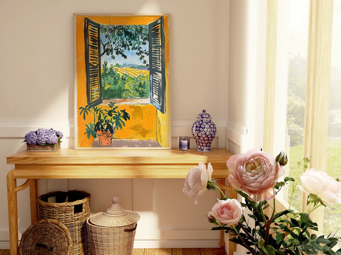 Open Window by Henri Matisse, Vintage Art Print - Image 4