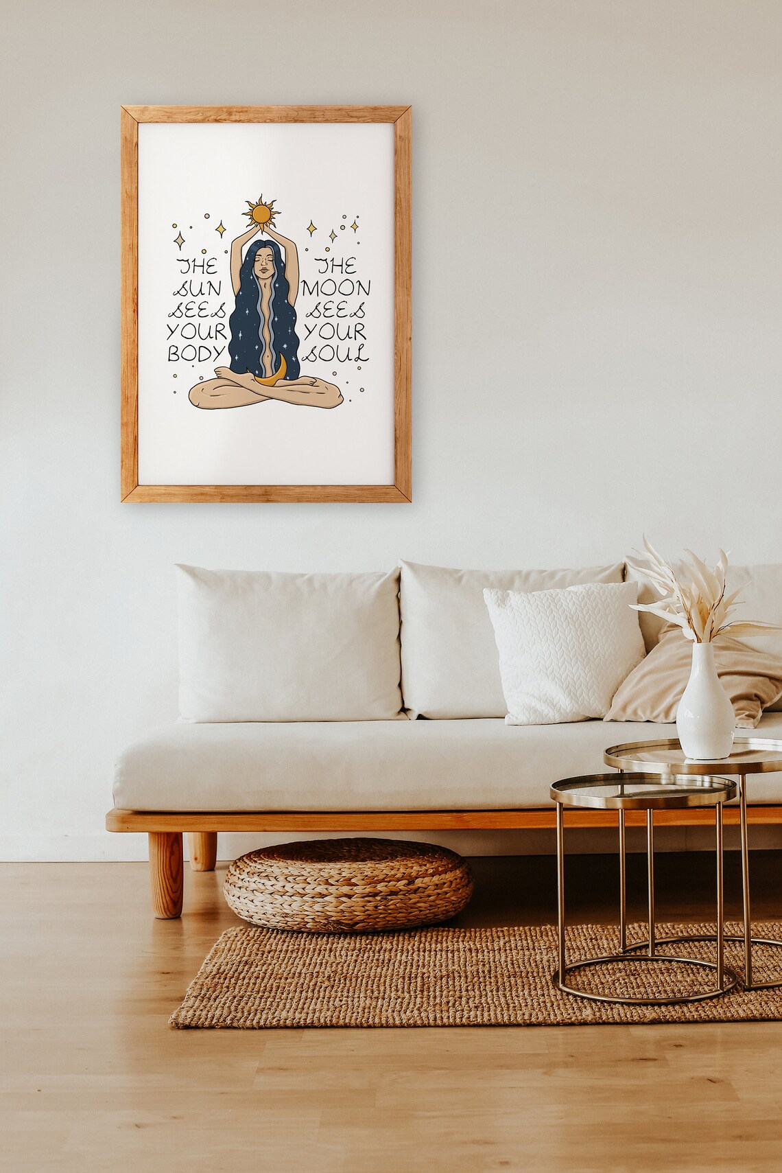 Feminine Sun and Moon Feminist Celestial Art Print - Image 2