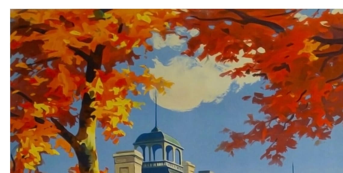 Cheverny Chateaux of the Loire Vintage French Travel Poster Autumn - Image 2