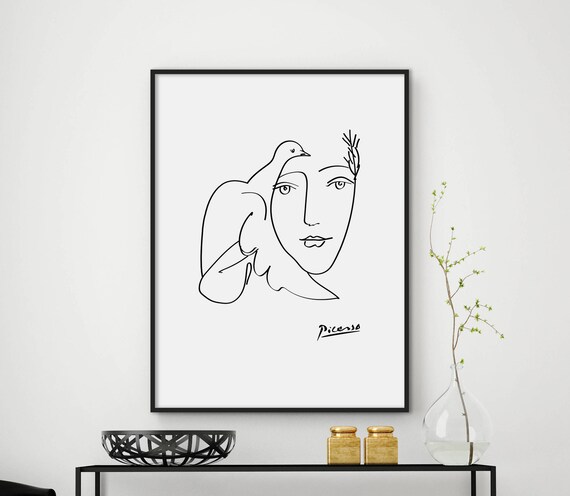 Sketch Art Sketch Print Minimalist Line Art Modern Minimalist Print One Line Art One Line Drawing Home Decor Files