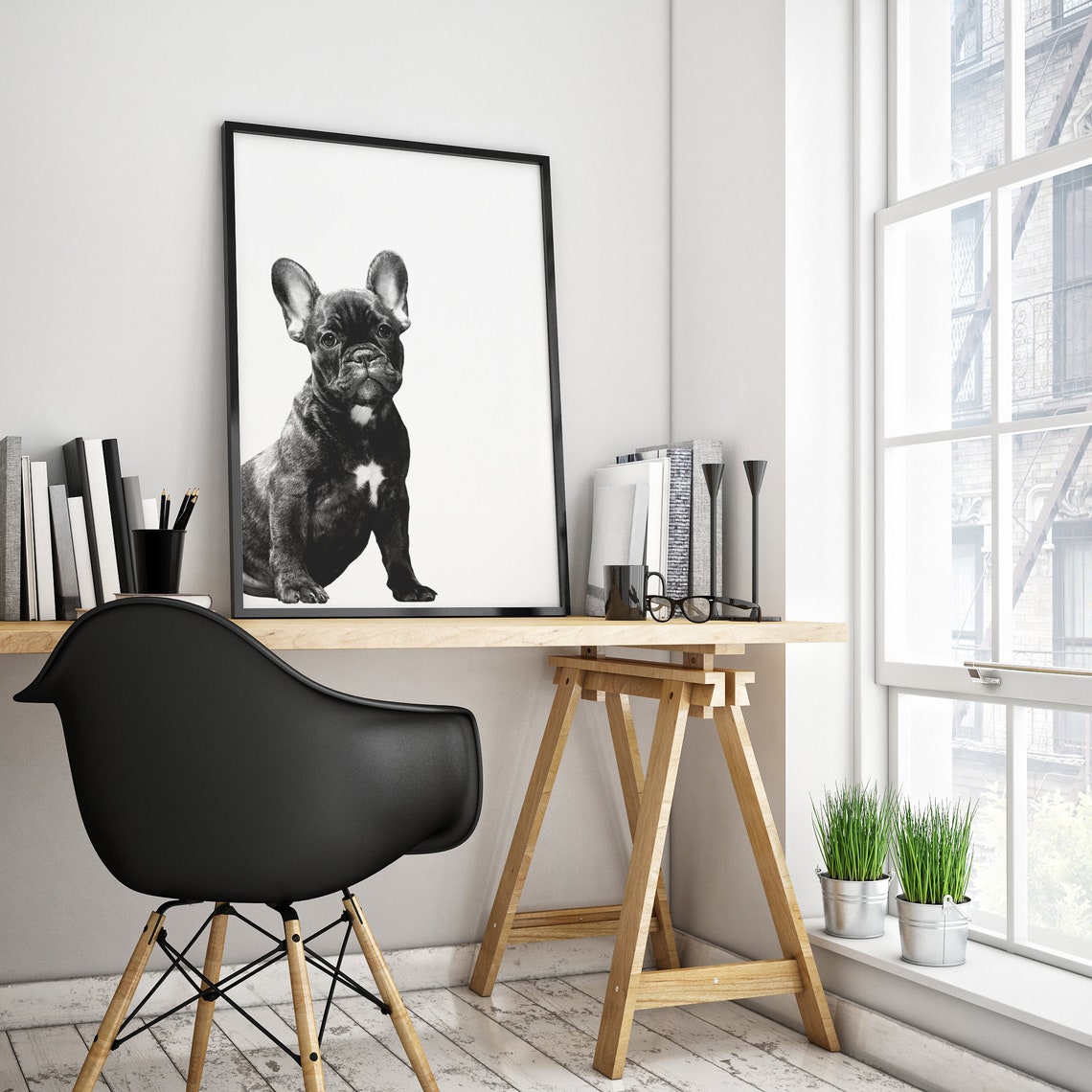 Dog Portrait Dog Print Dog Picture Dog Poster Kids Room Decor Kids Room Wall Art Dog Lover Gift Dog Lover Print - Image 3