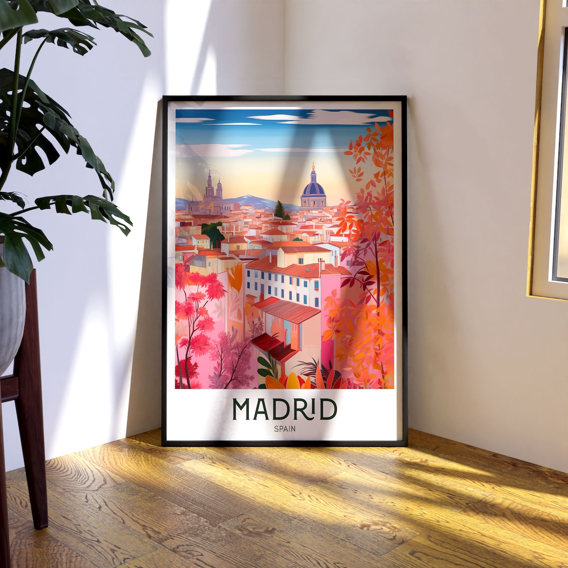 Madrid Travel Poster, Spanish Europe Wall Art Print - Image 3
