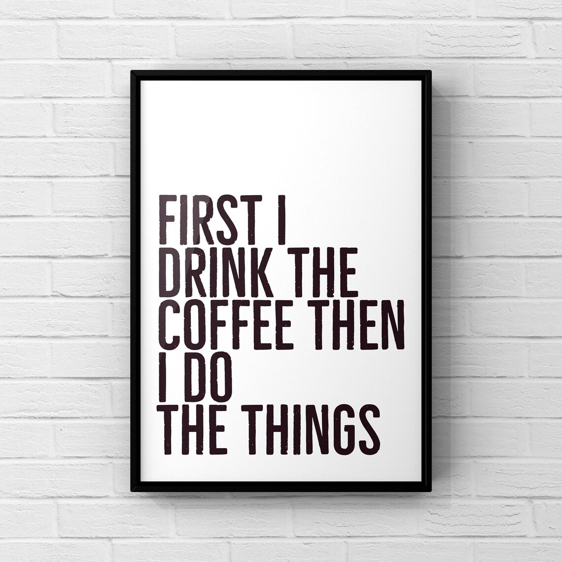 Funny Coffee Kitchen Art Print, Food and Drink