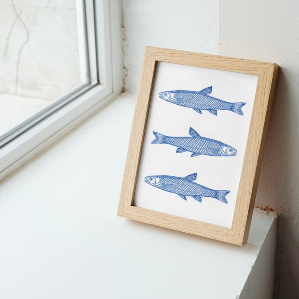 Retro Fish Kitchen Poster, Neutral Home Decor - Image 2