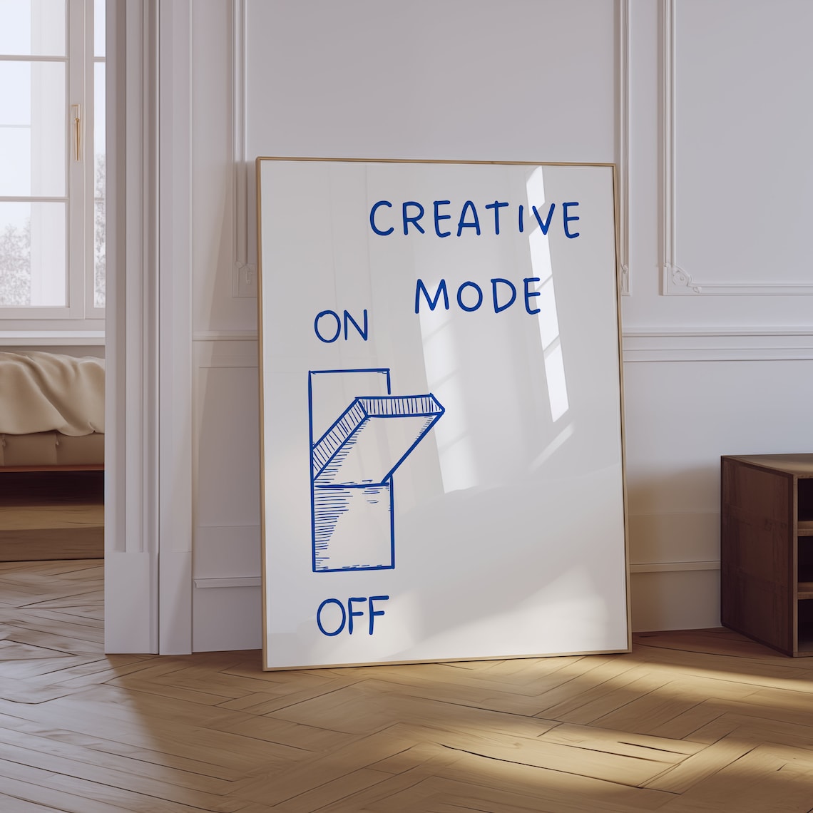Creative Mode Retro Quote Poster, Trendy Room Decor