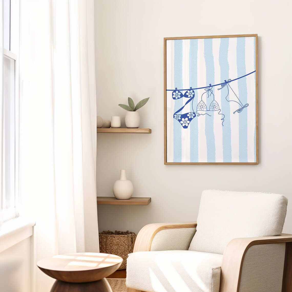 Bikini Summer Print, Preppy Beachy Poster - Image 2
