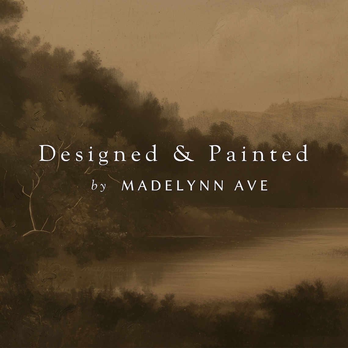 Moody Fall Landscape Art Print, Modern Cottage Style - Image 6