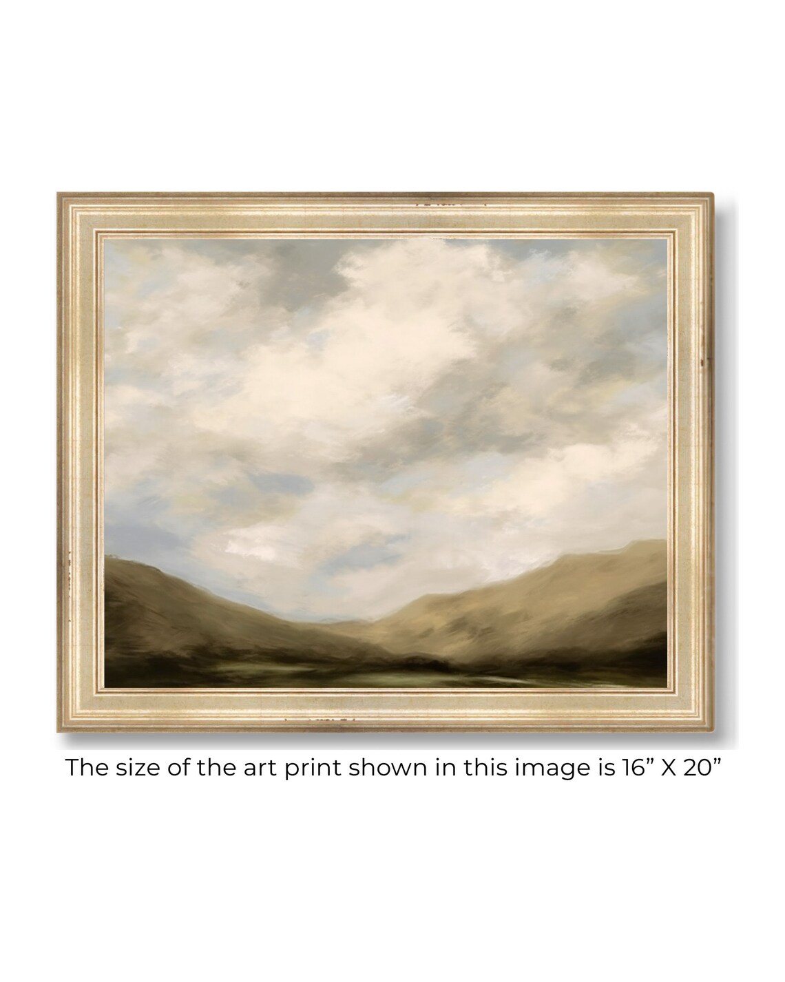 Neutral Landscape Art Print, Vintage Farmhouse - Image 2