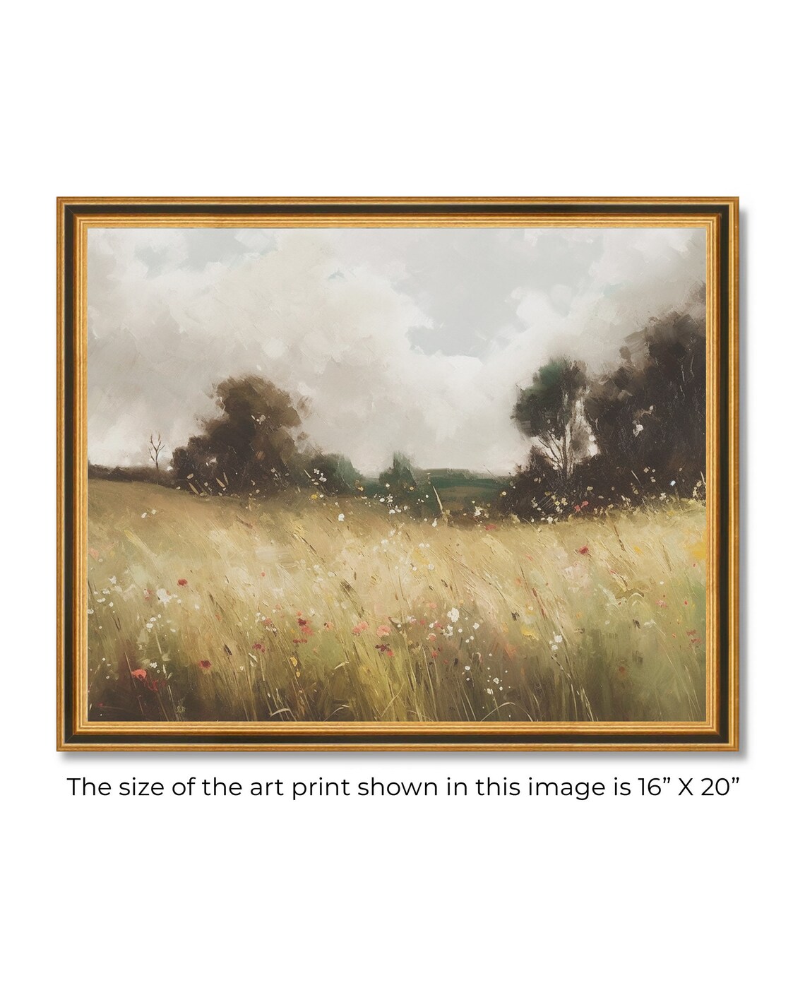 Wild Flower Field Vintage Botanical Art Print - Image 2