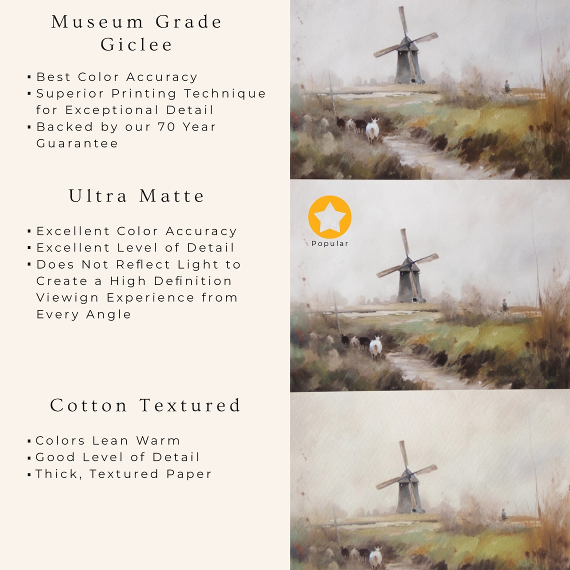 Moody Brown Abstract Landscape, Modern Art Print - Image 2