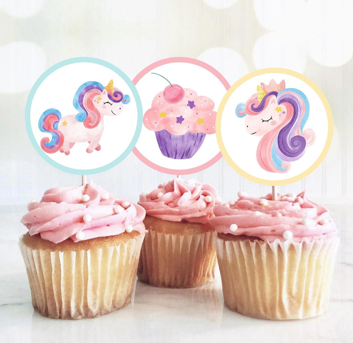Unicorn Rainbow Birthday Invitation Magical Party Editable Invite Print - Image 3