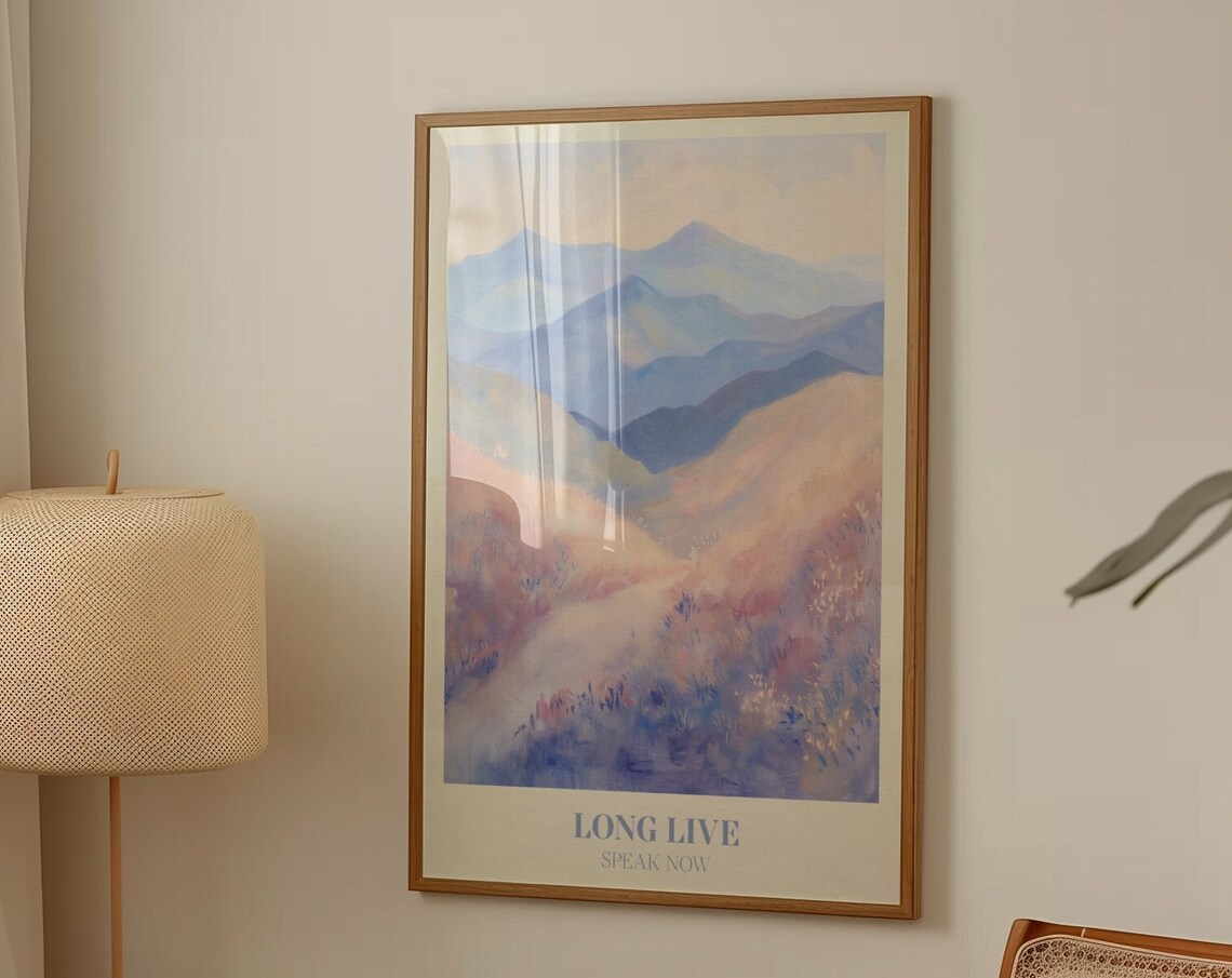 Long Live Music Wall Art Print, Girly Decor